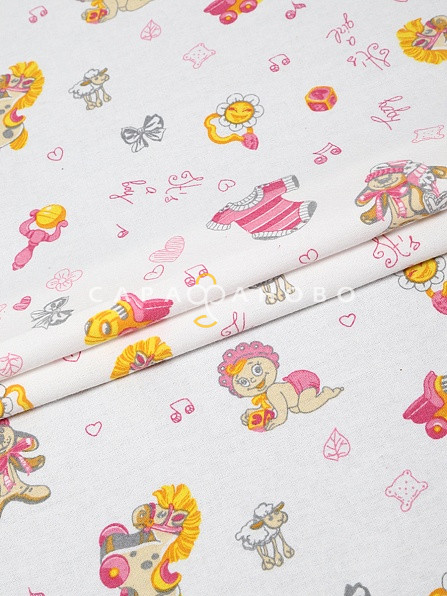 Фланель набивная 90 см, 897-1п Baby 175 +/-5 г/м2