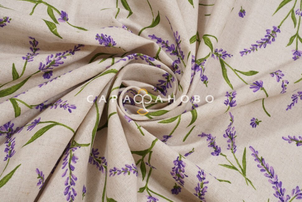 Ткань Полулён 150 см. рис 11373-1пв