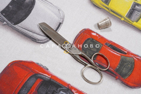 Ткань Перкаль 150 см "Машинки" рис 4613 вид 1