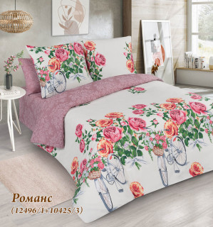 Ткань бязь 220 см "Романс" рис 12496 вид 1