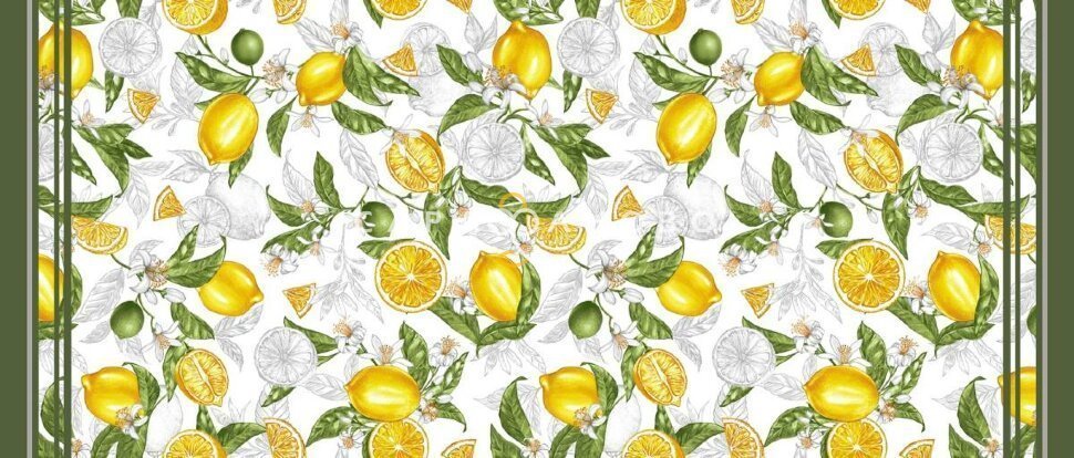 Ткань Рогожка 150 см арт. 904 рис 35072 вид 1 Lemon