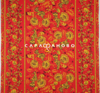 Ткань Рогожка 150 см 150 гр №768-3 Хохлома (На отрез) — фото 2