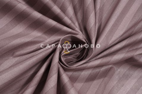 Ткань Поплин-страйп 220 см рис. 12245/5 Какао