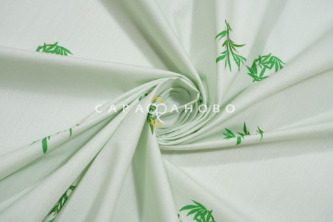 Тик набивной 220см "Хлопок" рис Bamboo 5 На отрез — фото 3