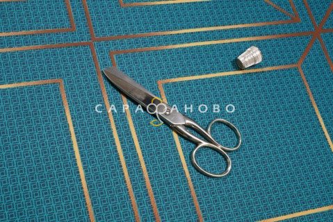 Ткань Сатин 220 см рис. 23002-2 Шарль(зелёный)