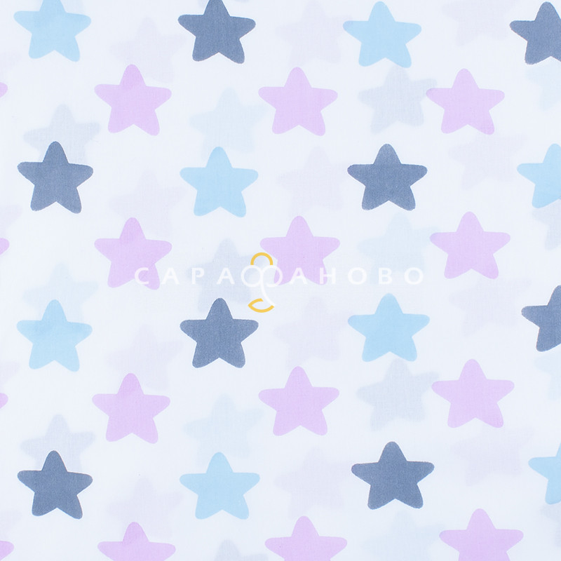Ткань Поплин Детский 150 см рис. Прянички трехцветные 1798-1