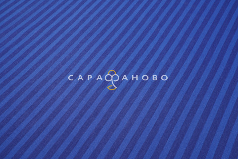 Ткань Поплин Страйп 1х1 220 см 7470 синий