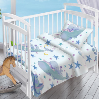 Ткань Перкаль 150 см рис 13353 вид 1 Octopus&friends