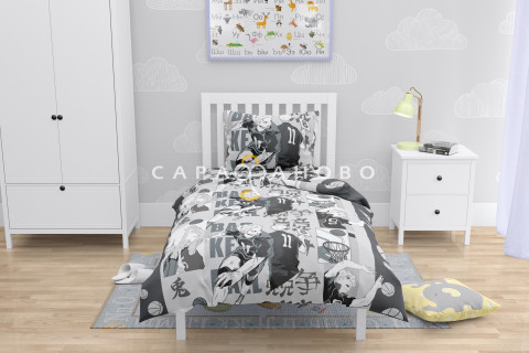 Ткань Бязь 150 см рис.  9930-2 "Баскетбол"