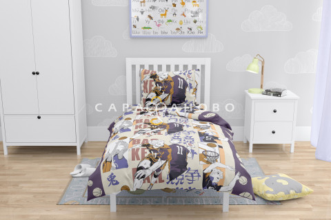 Ткань Бязь 150 см рис.  9930-1 "Баскетбол"