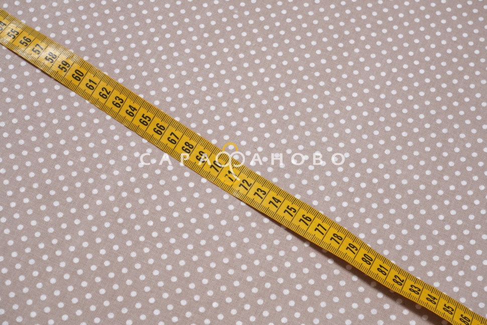 Ткань Бязь 150 см 120 гр Мелкий горошек 1590-18