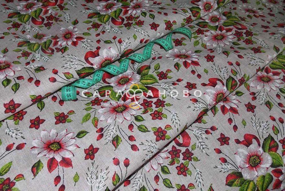 Ткань Бязь 150 см рис. 10546 вид 2
