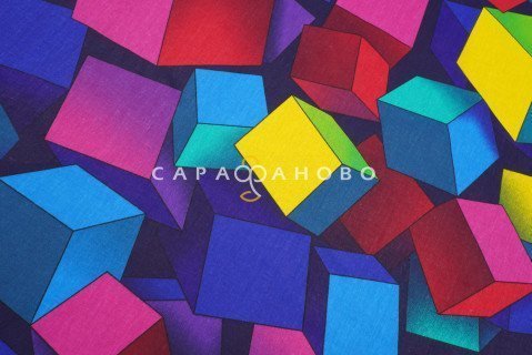 Ткань бязь 150 см Кубы 12590 вид 1