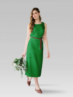 Ткань Лён 150 см с эфф. мят. рис 390