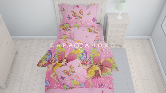 Ткань Бязь 220 см "Красотки" рис  8032-1