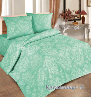 Ткань бязь 220 см "Кружевница" рис 10425 вид 6