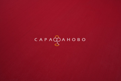 Ткань Полулен гладкокрашеный 150 см рис 70197 (винный)