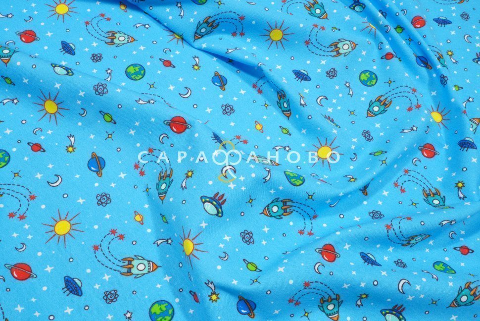 Ткань Фланель 90 см Космостар рис 21240 вид 2