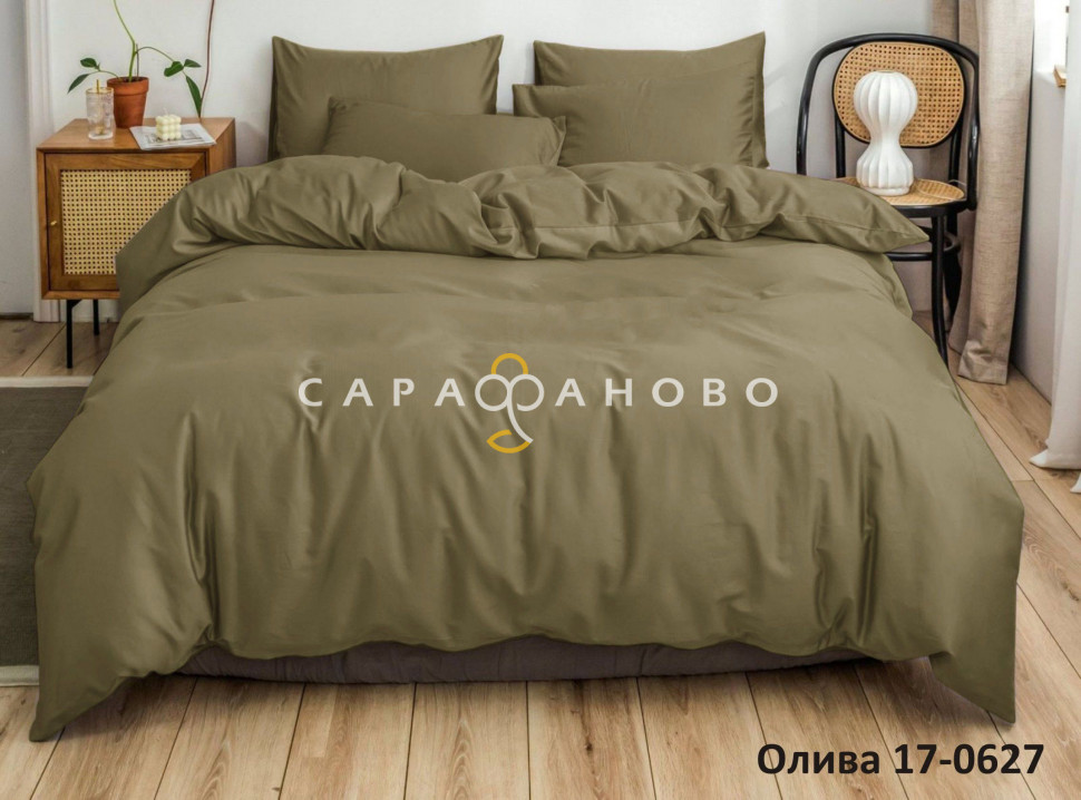 Ткань Полисатин (микрофибра) 220 см 80 гр диз. 17-0627 Олива