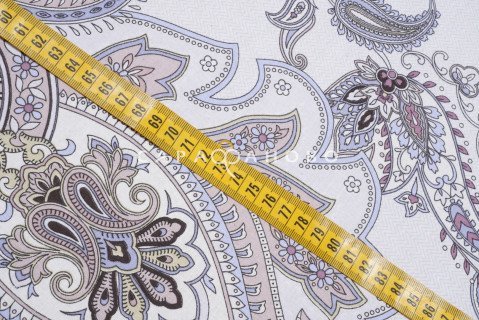 Ткань Поплин  220 см рис. Латифа 12497/1 (основа)