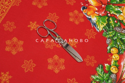 Ткань Рогожка 150 см рис. 11117-1 Рождество