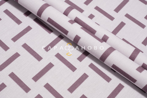 Ткань Бязь 150 см 120 гр рис Штрихи вид 8 серый