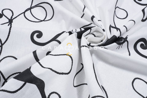 Ткань Перкаль 220 см "Премьер" 205611 Котофей (компаньон)
