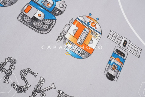 Ткань бязь 150 см рис. 7419/1 Роботы
