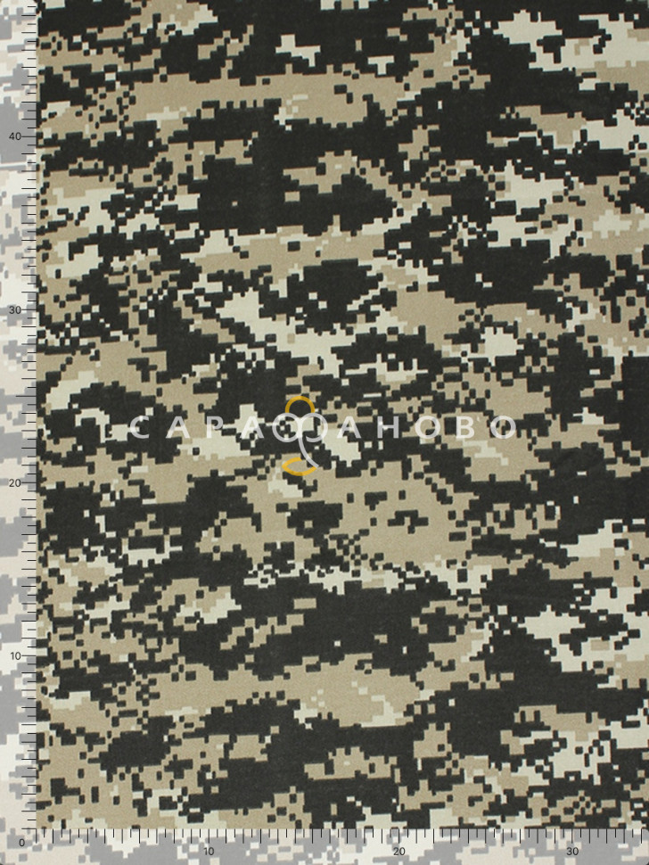Ткань Саржа костюмная набивная 150 см, 860-2 Точка