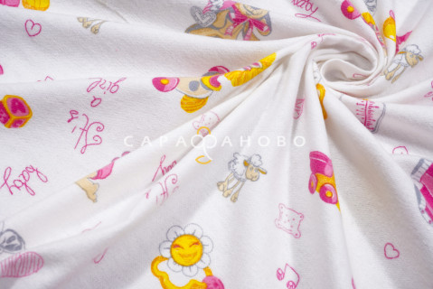 Ткань Фланель 150 см 175 гр № 897-1 Baby