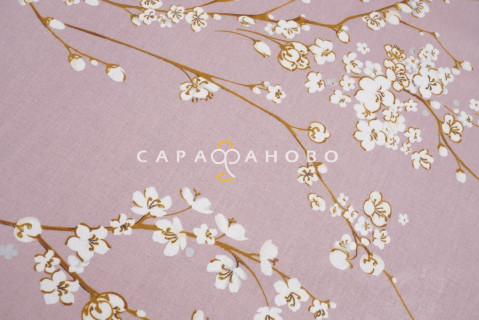 Ткань поплин 220 см "Сакура" рис 10577-1
