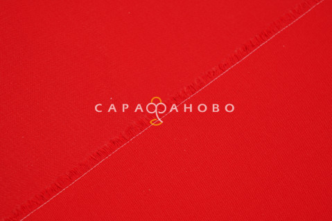 Ткань Саржа 150 см 260 гр №034 Красный