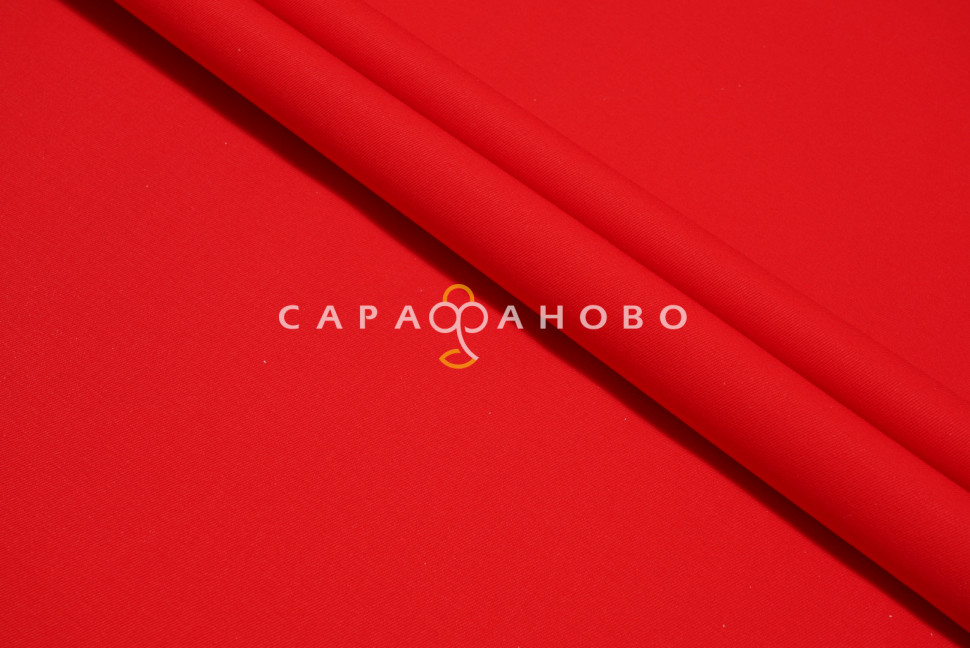 Ткань Саржа 150 см 260 гр №034 Красный
