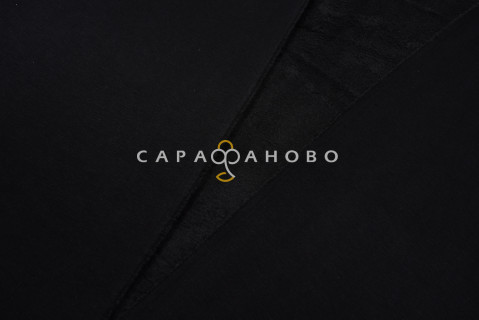 Ткань Трикотаж на меху 160 см 400 гр арт Д4 С001 Черный На отрез — фото 5