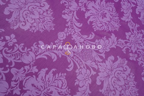 Ткань Поплин Жаккард 220 см рис. 10333/7 Сапфир